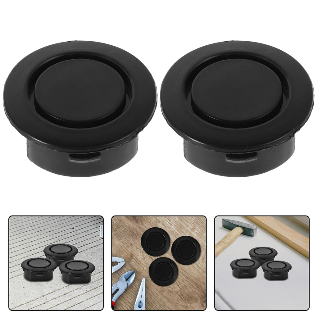 Homoyoyo 10PCS Car Rear Bumper Radar Hole Cover Plastic Plugs Black