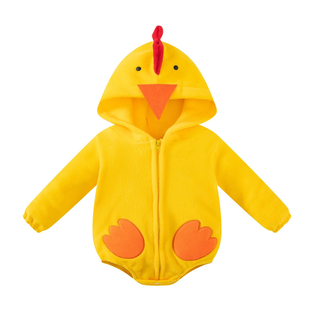 DANBAIEGG Infant Baby Chick Costume Bodysuit Halloween Yellow Size 0-6 Months