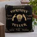 Personalized Tarot Reader Pillow Cover - Best Gift For Tarot Lovers - Love Fate Destiny