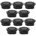 Homoyoyo 10PCS Car Rear Bumper Radar Hole Cover Plastic Plugs Black