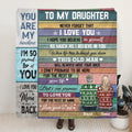 Personalized To My Daughter Blanket - Best Idea For Christmas From Father to Daughter - I'm So Proud Of You