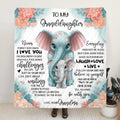 Personalized To My Daughter/Granddaughter Quilt/Fleece Blanket & Pillow Cover - Best Gift For Daughter/Granddaughter - Never Forget How Much I Love You