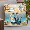 Personalized Old Couple Pillow - Best Gift Idea For Grandparents/Couple - It's So Hard To Say Goodbye
