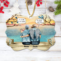 Personalized Old Couple Rectangle Ornament - Best Gift Idea For Grandparents/Couple - It's So Hard To Say Goodbye