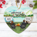 Personalized Camping Husband And Wife Chat Box Ornament - Best Gift For Couple - Husband And Wife Camping Partners For Life
