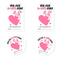 Valentine's Day Labels-You are A-Lotl Fun-20 Circles & 20 Rectangles Self-Adhesive Paper Stickers for Valentines Gifts Envelope Sealing Snack Stickers, Valentine's Day Supplies-04