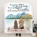 Personalized Dog Mom Quilt/Fleece Blanket  - Up to 5 Dogs - Best Gift For Dog Lovers - You Are My Best Friend - TBZX4U