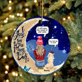 Personalized Memorial Dog Ornament - Memorial Gift For Dog Lover - I Love You To The Moon And Back