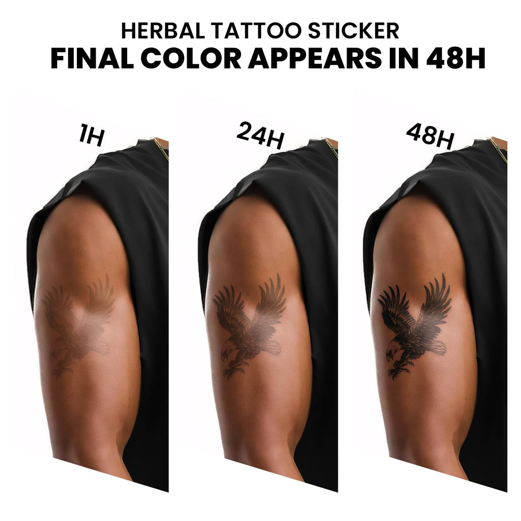 UBICA Crocodile Semi Permanent Tattoos, 2 Sheets Realistic Gator Swimming Temporary Tattoos for Men Women, Cool Design Fake Tattoos Lasts 1-2 Weeks for Arm Calf, Waterproof & Non-Reflective