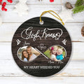 Personalized Photo Ornament - Christmas Gift For Family - God Knew My Heart Needed You