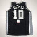 Autographed/Signed Dennis Rodman San Antonio Black Basketball Jersey PSA/DNA COA