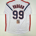 Autographed/Signed Charlie Sheen Wild Thing Ricky Vaughn Major League Movie Baseball Jersey JSA COA