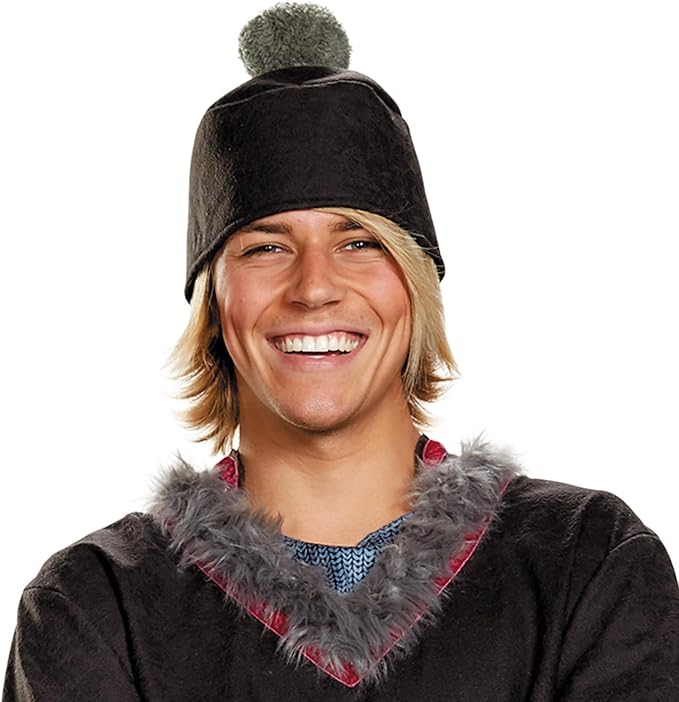 Kristoff Costume for Adults, Disney Frozen Men's Tunic with Hat, Belt and Pants and Boot Covers