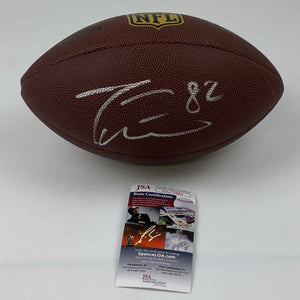 Autographed/Signed Jason Witten Dallas Cowboys Wilson Brown Full Size Football JSA COA