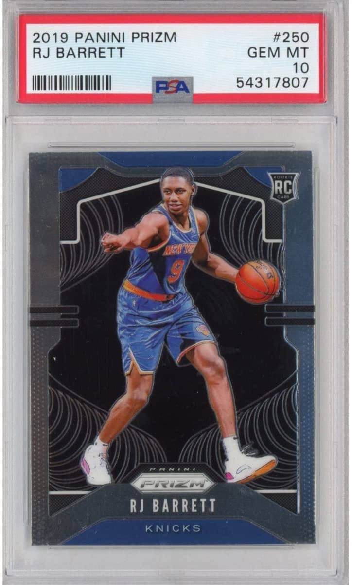 Graded 2019-20 Panini Prizm R.J. RJ Barrett #250 Rookie RC Basketball Card PSA 10 Gem Mint