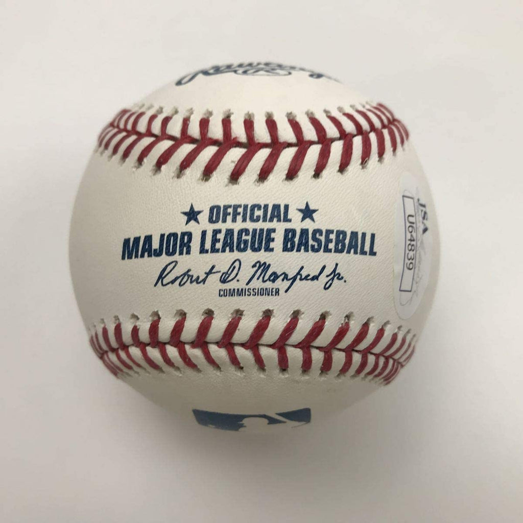 Autographed/Signed Josh Hader Brewers Rawlings Official Major League Baseball ROML JSA COA Auto
