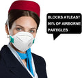 benehal NIOSH Approved N95 Particulate Respirators Mask White Pack of 25