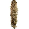 S_SSOY 31" Women's Curly Wavy Synthetic Ponytail Hair Extension 16M18#