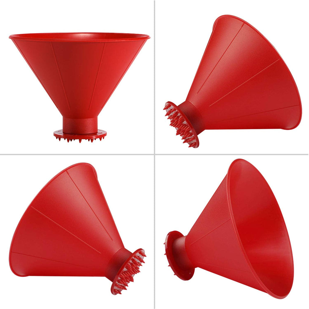 CLESDF Magical Car Ice Scraper Funnel 2 Pack Red Cone Windshield Snow Scraper
