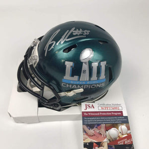 Autographed/Signed Brandon Graham Philadelphia Eagles Super Bowl 52 LII Mini Football Helmet JSA COA