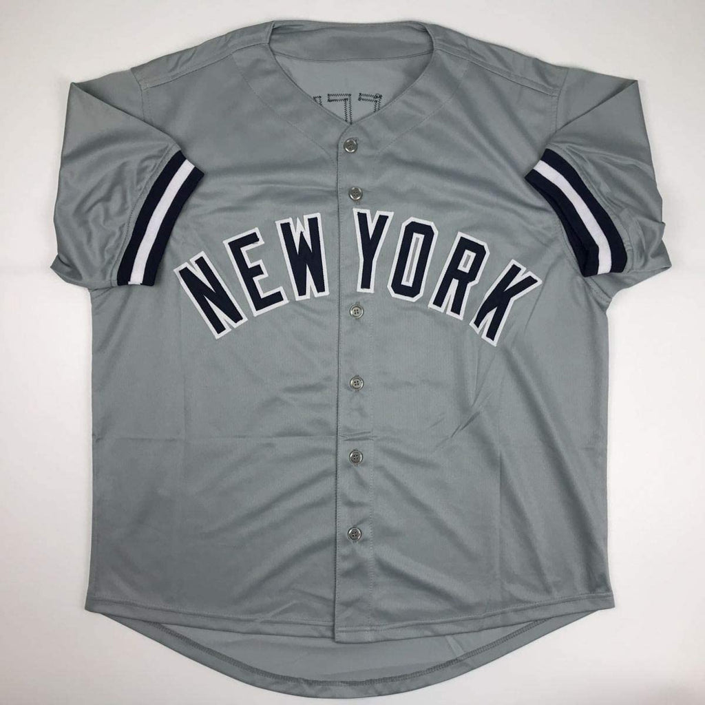 Autographed/Signed Gary Sheffield New York Grey Baseball Jersey JSA COA