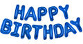 PIGETALE 16in Royal Blue Happy Birthday Balloon Banner 13pcs Aluminum