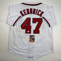 Autographed/Signed Howie Kendrick Washington White Baseball Jersey JSA COA