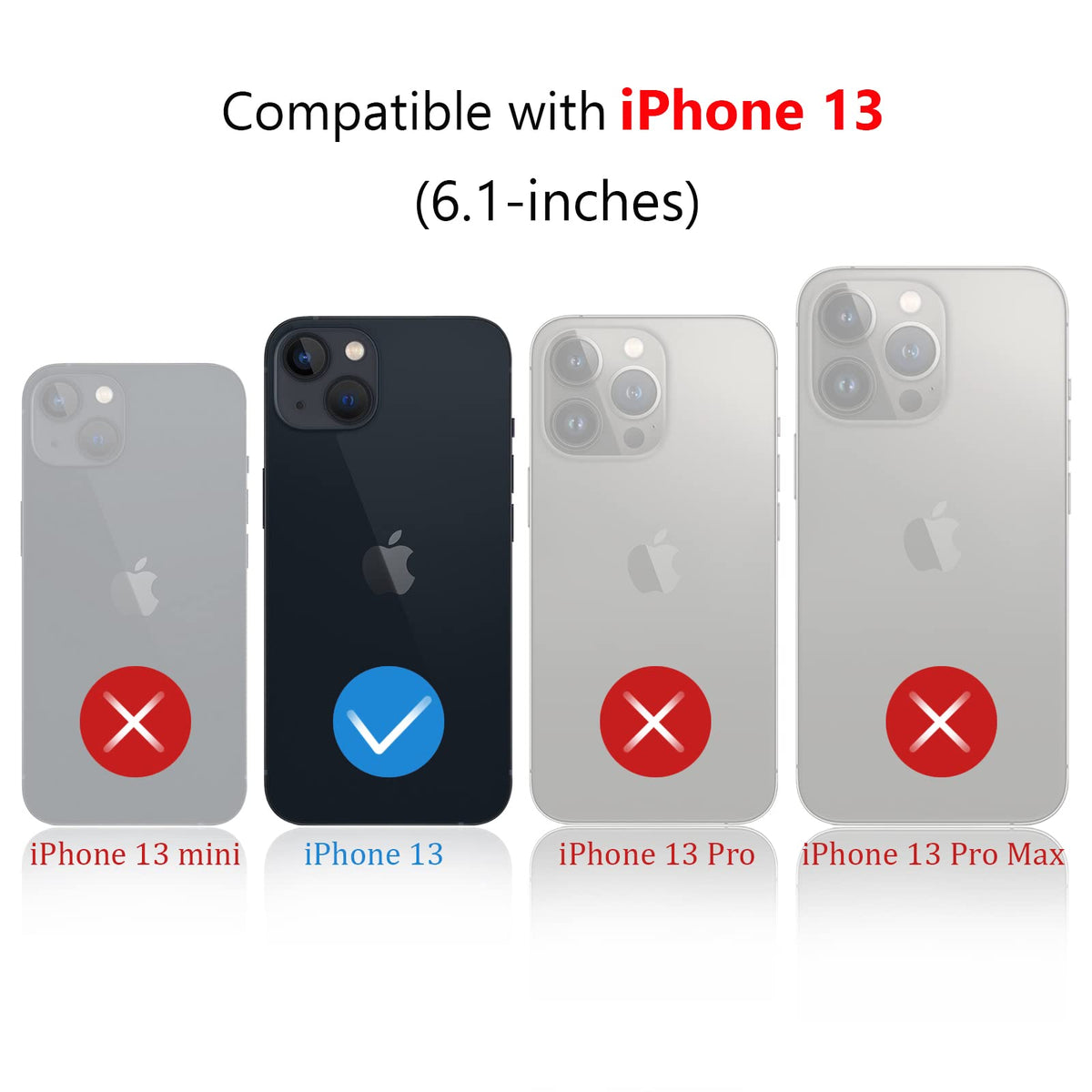 Varikke iPhone 13 Stand Case with Folding Grip Stand