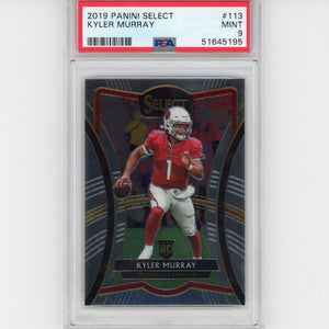 Graded 2019 Panini Select Kyler Murray #113 Rookie RC Football Card PSA 9 Mint