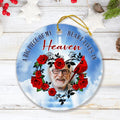 Personalized Memorial Ornament - Memorial Gift For Family - A Big Piece Of My Heart Lives In Heaven