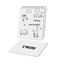 2-Pack 9 x 12 in Double-Sided Dry Erase Boards with Color Pens