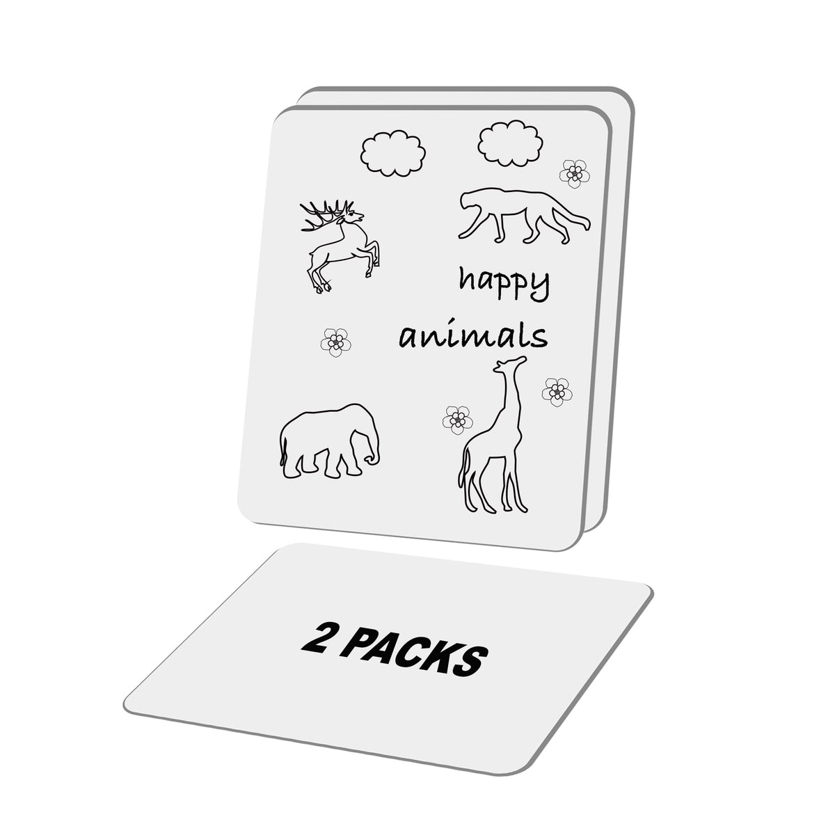 2-Pack 9 x 12 in Double-Sided Dry Erase Boards with Color Pens