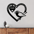 Personalized Memorial Garden Ornament - Monogram Metal Sign - Memorial Gift For Family Member