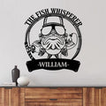 Personalized The Fish Whisperer Monogram Metal Sign - Gift Idea For Fishing Lover