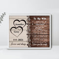 Personalized Romantic Sayings Couple Poster - Gift Idea For Wife From Husband - I Love You The Most