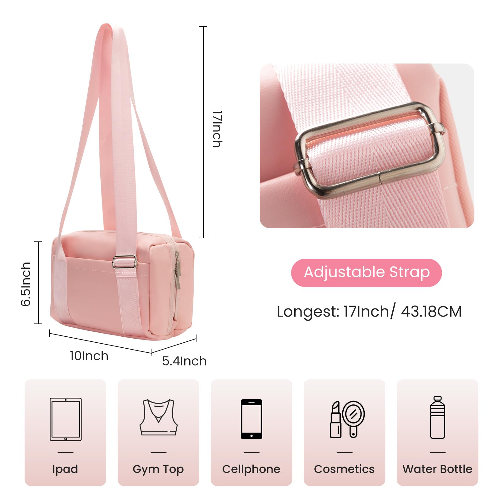 MEXS Mini Waterproof Gym Tote Bag for Women Small Pink Size Small 2025