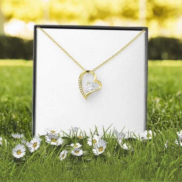 Personalized Couple Forever Love Necklace - Gift For Wife From Husband