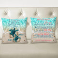 Personalized Sea Turtle Couple Pillow - Best Gift For Couple/Valentine's Day - I Love You To The Beach And Back