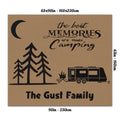 Personalized Camping Rug - Gift For Whole Family, Camping Lovers - The best memories are made camping - QYE7EZ