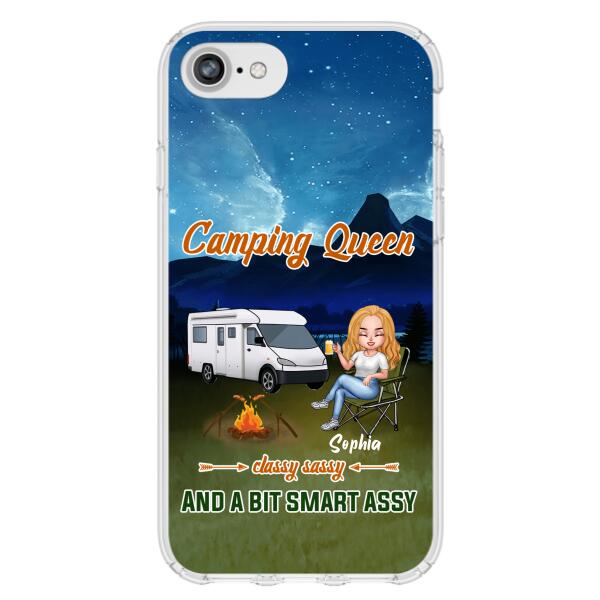 Personalized Camping Queen Phone Case - Gift Idea For Camping Lover - Case For iPhone And Samsung