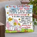 Personalized Elephant Mom Daughter Pillow Cover/Quilt/Fleece Throw Blanket - Gift Idea For Child From Mother/Grandma