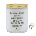 DFQ Freesia Scented Pet Memorial Candle Sympathy Gift for Dog Lovers