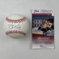 Autographed/Signed Shane Bieber Rawlings Official Major League Baseball ROML JSA COA