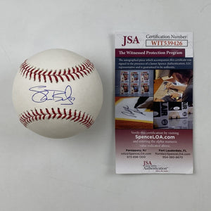 Autographed/Signed Shane Bieber Rawlings Official Major League Baseball ROML JSA COA