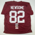 Autographed/Signed Ozzie Newsome Alabama Red College Football Jersey JSA COA