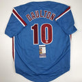 Autographed/Signed Darren Daulton Philadelphia Retro Blue Baseball Jersey JSA COA