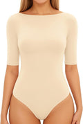 Nude Bodysuit Half Sleeve Adult Body Fusion