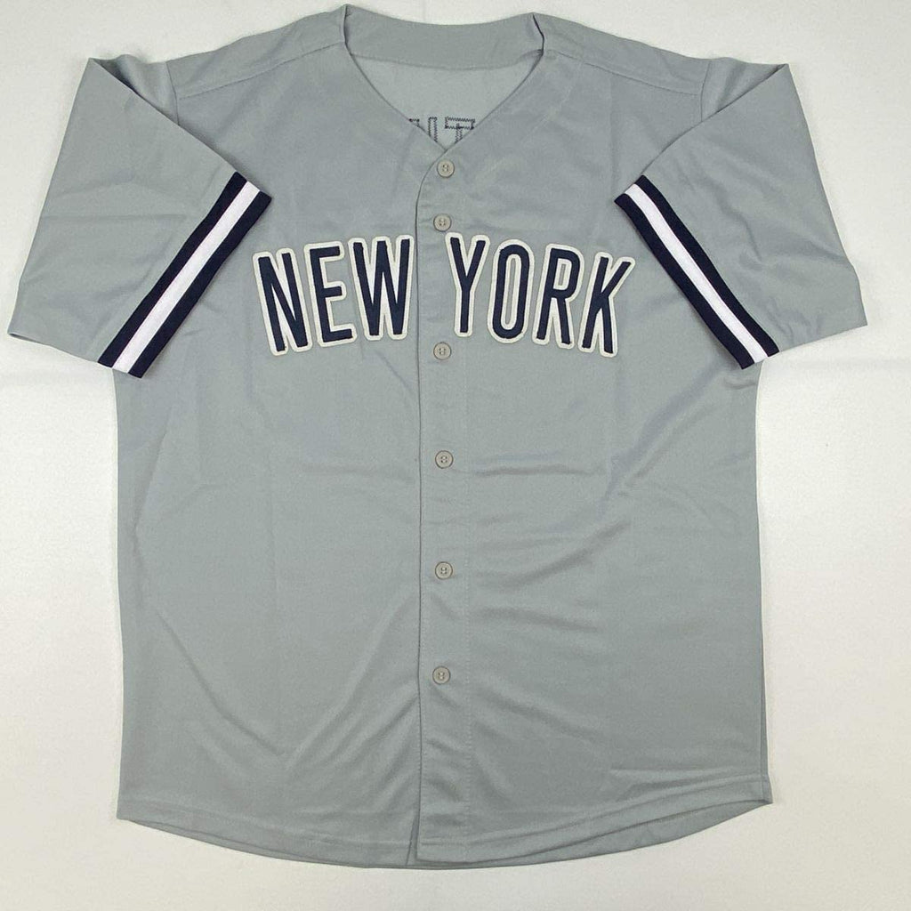 Autographed/Signed Tino Martinez New York Grey Baseball Jersey PSA/DNA COA
