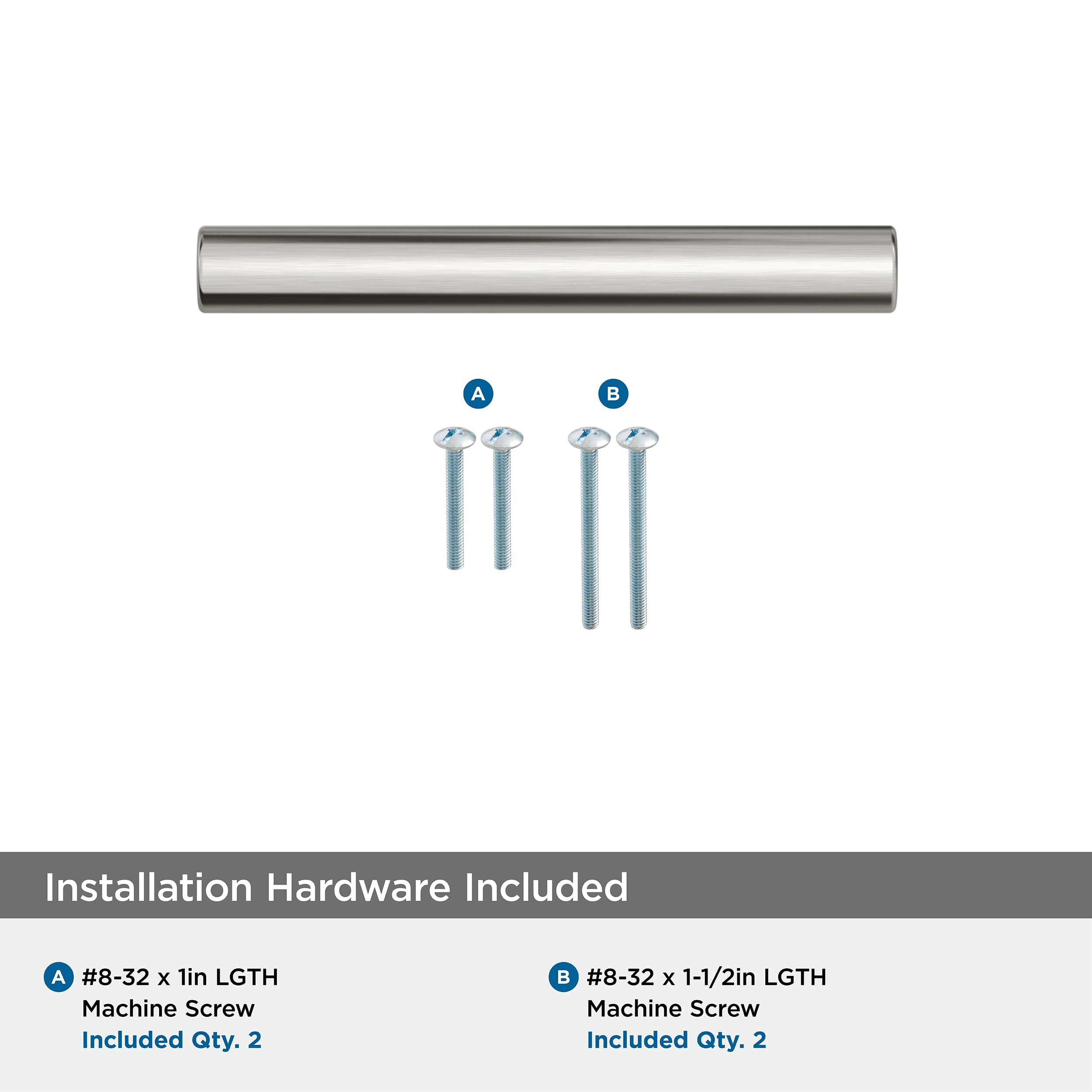 Amerock Versa 3in (76mm) Satin Nickel Cabinet Pull BP55530G10