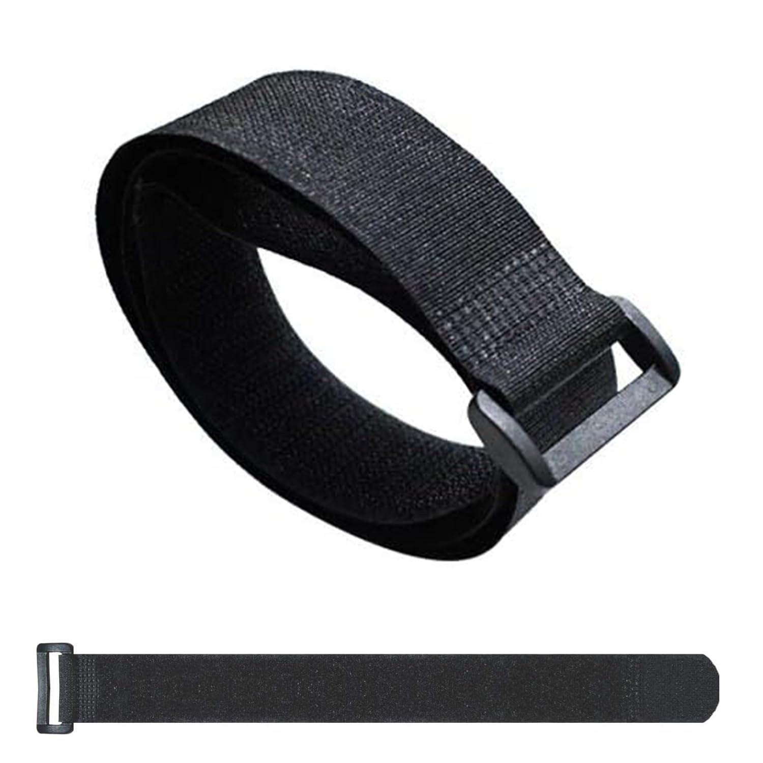 YUGYUM Golf Cart Fan Strap Reusable Adjustable Nylon Cinch Tie Black